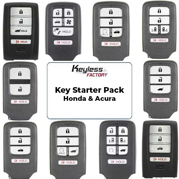 Honda / Acura Keys - Complete Starter Pack (AFTERMARKET) - UHS Hardware Honda / Acura Keys - Complete Starter Pack (AFTERMARKET) - UHS Hardware