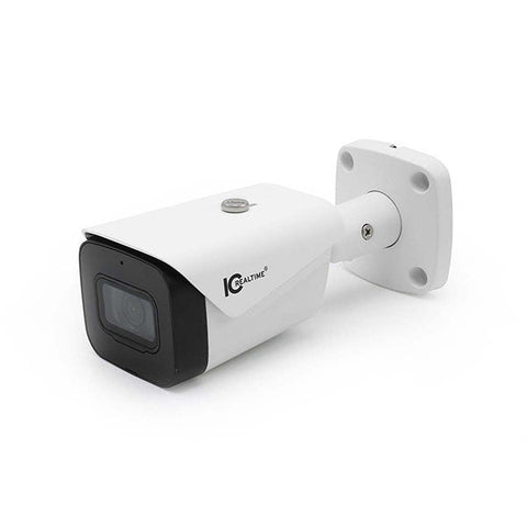 IC Realtime - HDEG-B50F-IR-M1 / 5MP 16:9 HD-AVS Indoor/Outdoor Mid Size Bullet Camera / Fixed 2.8mm Lens (132°). 131 Ft Smart IR / 12VDC / Built In Mic IC Realtime - HDEG-B50F-IR-M1 / 5MP 16:9 HD-AVS Indoor/Outdoor Mid Size Bullet Camera / Fixed 2.8mm Lens (132°). 131 Ft Smart IR / 12VDC / Built In Mic