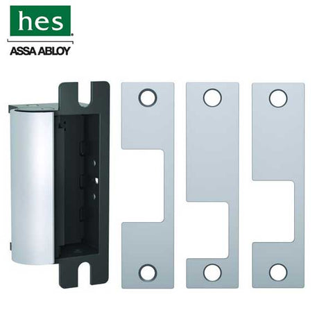 HES - 1006 Electric Strike Kit for Latchbolt Locks w/ Faceplates - Fail Secure - 12/24VDC - UHS Hardware HES - 1006 Electric Strike Kit for Latchbolt Locks w/ Faceplates - Fail Secure - 12/24VDC - UHS Hardware