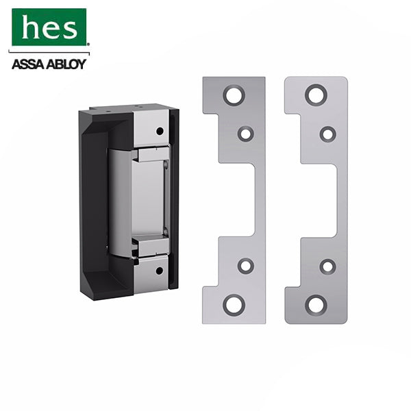 HES - 5000C - Complete Electric Strike with 501 & 501A Faceplates - Fail Safe/Fail Secure - 12/24VDC - Up To 5/8" Throw Latchbolt - Satin Stainless Steel - Grade 1 - UHS Hardware HES - 5000C - Complete Electric Strike with 501 & 501A Faceplates - Fail Safe/Fail Secure - 12/24VDC - Up To 5/8" Throw Latchbolt - Satin Stainless Steel - Grade 1 - UHS Hardware