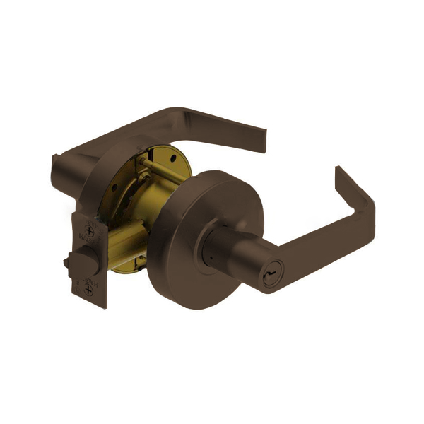 Hager - 2553 - Commercial Lever Set - 2 3/4" Backset - 10B - Oil Rubbed Bronze - Entrance - Keyed Different - Grade 2 - UHS Hardware Hager - 2553 - Commercial Lever Set - 2 3/4" Backset - 10B - Oil Rubbed Bronze - Entrance - Keyed Different - Grade 2 - UHS Hardware