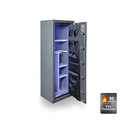 Hollon - Black Hawk Series Gun Safe - BHS-16E - 16" Comfort Fit Gun Capacity - UL Listed Type 1 - Military Grade - UHS Hardware Hollon - Black Hawk Series Gun Safe - BHS-16E - 16" Comfort Fit Gun Capacity - UL Listed Type 1 - Military Grade - UHS Hardware