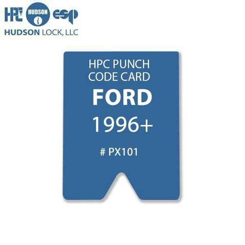 HPC - PX101 - Ford 1996+ 8-Cut Punch Card for HPC 1200 Punch Machine - UHS Hardware HPC - PX101 - Ford 1996+ 8-Cut Punch Card for HPC 1200 Punch Machine - UHS Hardware