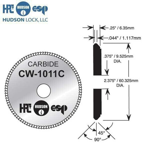 HPC - CW-32MC - ASSA Twin Cylinder - Cutter for HPC Key Machines (90º Degree) - UHS Hardware HPC - CW-32MC - ASSA Twin Cylinder - Cutter for HPC Key Machines (90º Degree) - UHS Hardware
