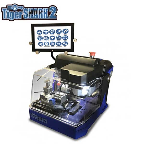 HPC TigerSHARK2 - Automatic Code Cutting Machine / Medeco Angle / Flat / Laser / Dimple / Tubular Cuts - UHS Hardware HPC TigerSHARK2 - Automatic Code Cutting Machine / Medeco Angle / Flat / Laser / Dimple / Tubular Cuts - UHS Hardware