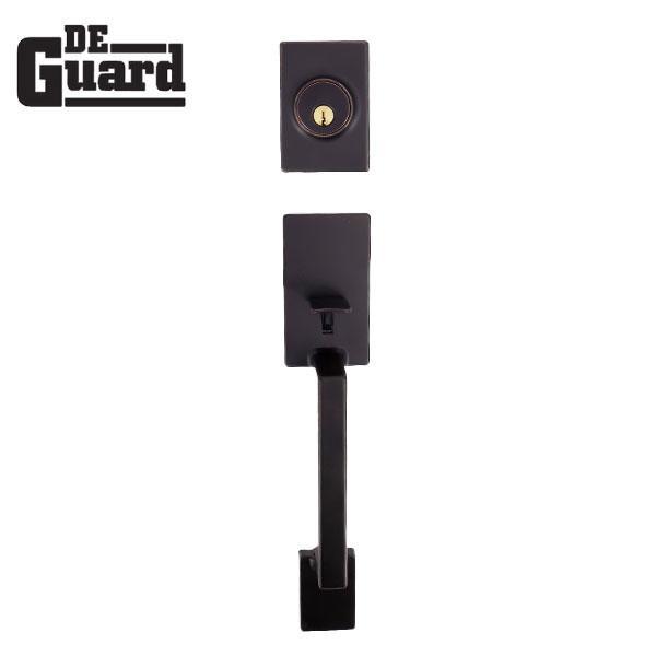 Premium Square "Lyndale" Style Design Handleset w/ Interior Knob - ORB (SC1 / KW1) - UHS Hardware Premium Square "Lyndale" Style Design Handleset w/ Interior Knob - ORB (SC1 / KW1) - UHS Hardware