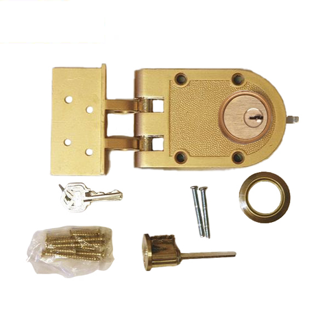 ILCO - 530-53-51 - Auxiliary Lock - Jimmyproof Deadlock - 5 Pin - KW1 - KD - Bronze - Grade 1 - UHS Hardware ILCO - 530-53-51 - Auxiliary Lock - Jimmyproof Deadlock - 5 Pin - KW1 - KD - Bronze - Grade 1 - UHS Hardware