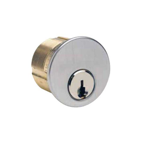 ILCO - 7165 - Mortise Cylinder - 5 Pin - 1" - Yale 8 - Adams Rite Cam - KA2 - 26D - Satin Chrome - Grade 1 - UHS Hardware ILCO - 7165 - Mortise Cylinder - 5 Pin - 1" - Yale 8 - Adams Rite Cam - KA2 - 26D - Satin Chrome - Grade 1 - UHS Hardware