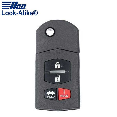 2006 - 2015 Mazda / 4-Button Flip Key / PN: BBM4-67-5RY / BGBX1T478SKE125-01 (AFTERMARKET) - UHS Hardware 2006 - 2015 Mazda / 4-Button Flip Key / PN: BBM4-67-5RY / BGBX1T478SKE125-01 (AFTERMARKET) - UHS Hardware