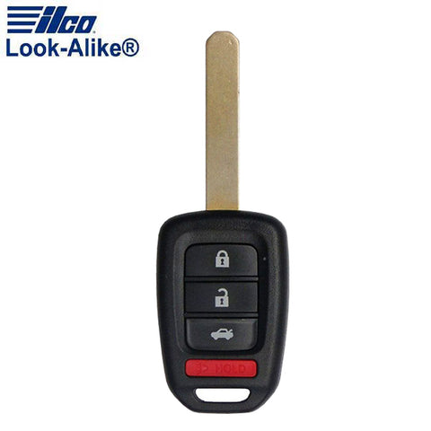 2013-2015 Honda / 4-Button Remote Head Key / PN: 35118-T2A-A20 / MLBHLIK6-1T (AFTERMARKET) - UHS Hardware 2013-2015 Honda / 4-Button Remote Head Key / PN: 35118-T2A-A20 / MLBHLIK6-1T (AFTERMARKET) - UHS Hardware