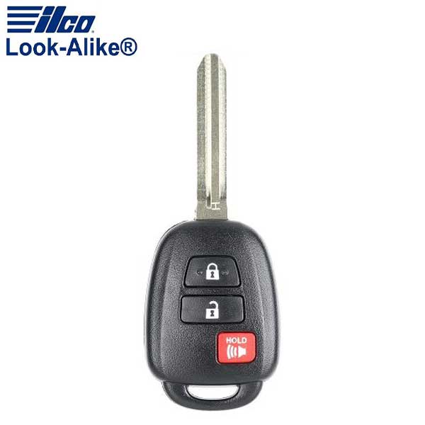 2014-2019 Toyota / 3-Button Remote Head Key / PN: 89070-52F50 / HYQ12BDM (AFTERMARKET) - UHS Hardware 2014-2019 Toyota / 3-Button Remote Head Key / PN: 89070-52F50 / HYQ12BDM (AFTERMARKET) - UHS Hardware