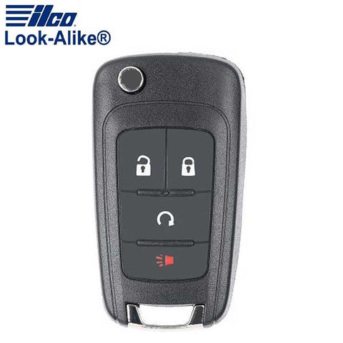 2010-2019 Chevrolet / 4-Button Flip Key / PN: FLIP-GM-4B3HS / OHT01060512 (AFTERMARKET) - UHS Hardware 2010-2019 Chevrolet / 4-Button Flip Key / PN: FLIP-GM-4B3HS / OHT01060512 (AFTERMARKET) - UHS Hardware