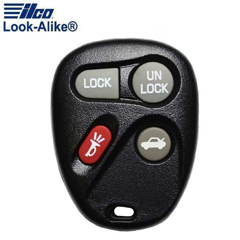 2000-2005 Buick / Cadillac / Oldsmobile / Pontiac / 4-Button Keyless Entry Remote / PN: 25665574 / KOBUT1BT (AFTERMARKET) - UHS Hardware 2000-2005 Buick / Cadillac / Oldsmobile / Pontiac / 4-Button Keyless Entry Remote / PN: 25665574 / KOBUT1BT (AFTERMARKET) - UHS Hardware