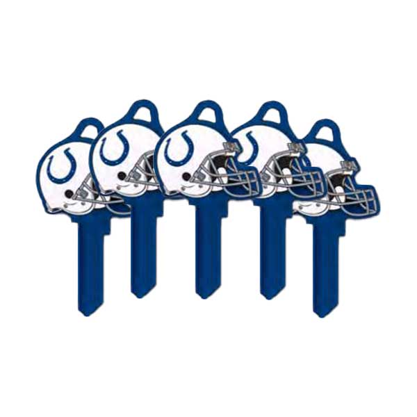 ILCO - NFL TeamKeys - Helmet Edition - Key Blank - Indianapolis Colts - KW1 (5 Pack) - UHS Hardware ILCO - NFL TeamKeys - Helmet Edition - Key Blank - Indianapolis Colts - KW1 (5 Pack) - UHS Hardware
