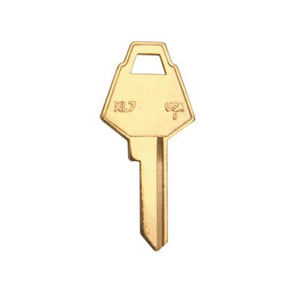 XL7-BR XL LOCK Key Blank - ILCO - UHS Hardware XL7-BR XL LOCK Key Blank - ILCO - UHS Hardware