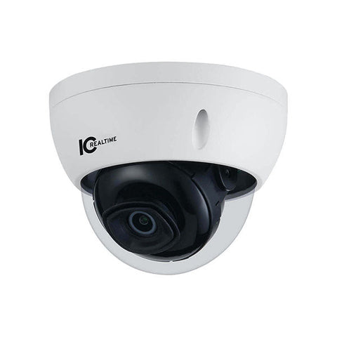 IC Realtime - IPMX-D40F-W1 / 4MP IP Indoor/Outdoor Small Size Vandal Dome Camera / Fixed 2.8mm Lens (103°) / POE Capable / Colored Starlight (ISniper+) / AI IC Realtime - IPMX-D40F-W1 / 4MP IP Indoor/Outdoor Small Size Vandal Dome Camera / Fixed 2.8mm Lens (103°) / POE Capable / Colored Starlight (ISniper+) / AI