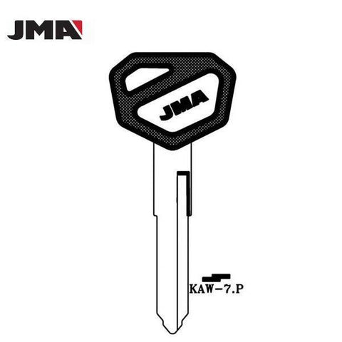Kawasaki Motorcycle KAW-7.P Plastic Head Key Blank Double-Sided (JMA-KAW-7P) - UHS Hardware Kawasaki Motorcycle KAW-7.P Plastic Head Key Blank Double-Sided (JMA-KAW-7P) - UHS Hardware