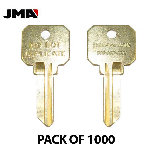 JMA - Custom Personalized Engraved - SC1 (Do Not Duplicate) Key Blanks ( PACK OF 1000 ) - UHS Hardware JMA - Custom Personalized Engraved - SC1 (Do Not Duplicate) Key Blanks ( PACK OF 1000 ) - UHS Hardware