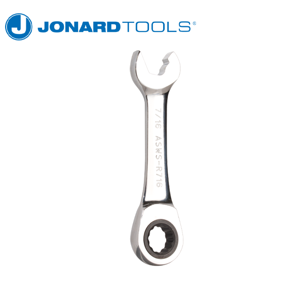 Jonard Tools - Ratcheting Stubby Speed Wrench - 7/16" - UHS Hardware Jonard Tools - Ratcheting Stubby Speed Wrench - 7/16" - UHS Hardware