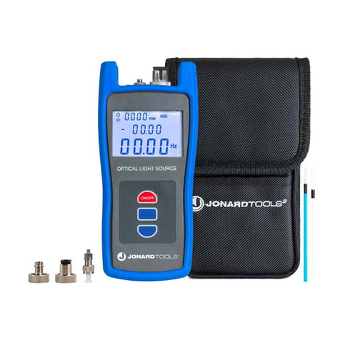 Jonard Tools - Fiber Power Meter & Optical Light Source Kit (-50 to +26 dBm - single-mode) - UHS Hardware Jonard Tools - Fiber Power Meter & Optical Light Source Kit (-50 to +26 dBm - single-mode) - UHS Hardware