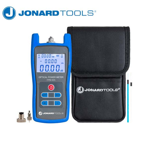 Jonard Tools - Fiber Optic Power Meter (-50 to +26 dBm) w/ FC/SC/LC Adapters - UHS Hardware Jonard Tools - Fiber Optic Power Meter (-50 to +26 dBm) w/ FC/SC/LC Adapters - UHS Hardware