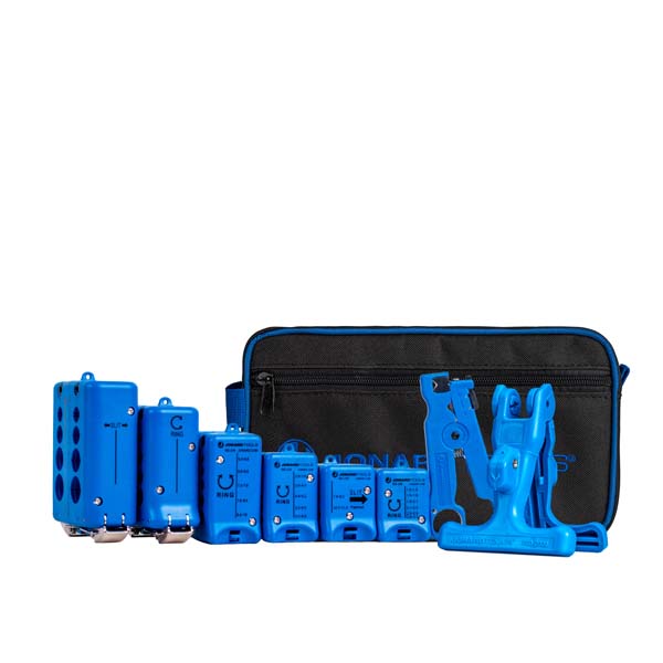 Jonard Tools - Fiber Optic Mid Span Slit & Ring Tool Kit (1.2 mm-18.2 mm) - UHS Hardware Jonard Tools - Fiber Optic Mid Span Slit & Ring Tool Kit (1.2 mm-18.2 mm) - UHS Hardware