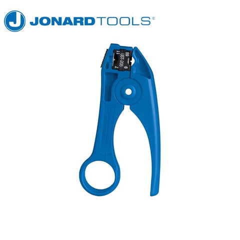 Jonard Tools - COAX Stripping Tool for RG59 - RG6 - RG7 - RG11 Cables - UHS Hardware Jonard Tools - COAX Stripping Tool for RG59 - RG6 - RG7 - RG11 Cables - UHS Hardware