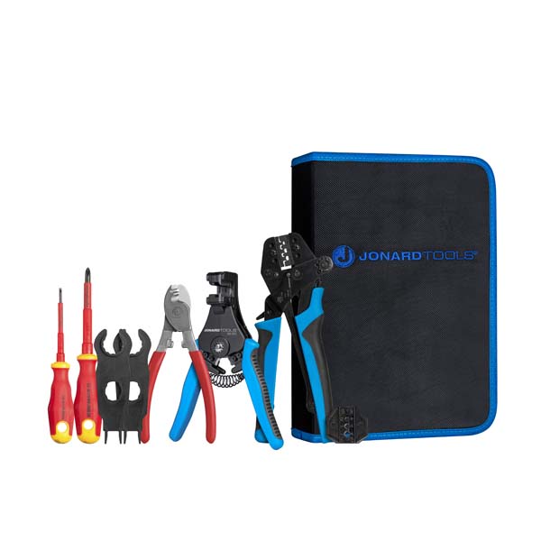 Jonard Tools - Solar Panel MC3 & MC4 Crimping Tool Kit w/ Insulated Screwdrivers - UHS Hardware Jonard Tools - Solar Panel MC3 & MC4 Crimping Tool Kit w/ Insulated Screwdrivers - UHS Hardware