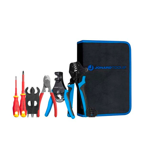 Jonard Tools - Solar Panel MC3 & MC4 Crimping Tool Kit w/ Insulated Screwdrivers - UHS Hardware Jonard Tools - Solar Panel MC3 & MC4 Crimping Tool Kit w/ Insulated Screwdrivers - UHS Hardware