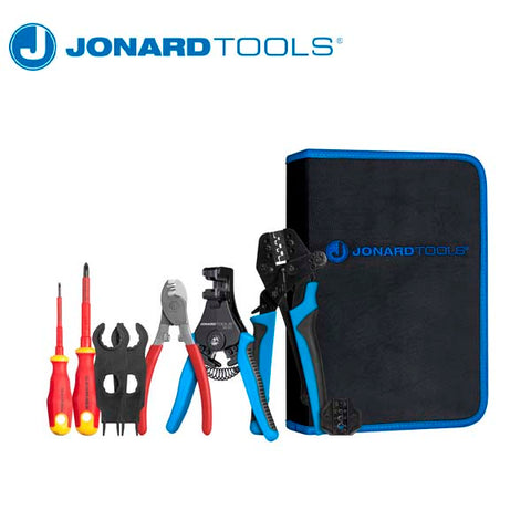 Jonard Tools - Solar Panel MC3 & MC4 Crimping Tool Kit w/ Insulated Screwdrivers - UHS Hardware Jonard Tools - Solar Panel MC3 & MC4 Crimping Tool Kit w/ Insulated Screwdrivers - UHS Hardware
