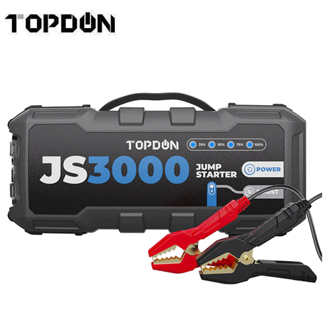 TOPDON - JumpSurge 3000 - Power Bank & Jumpstarter - Boost Function - w/Flashlight - 12V - UHS Hardware TOPDON - JumpSurge 3000 - Power Bank & Jumpstarter - Boost Function - w/Flashlight - 12V - UHS Hardware