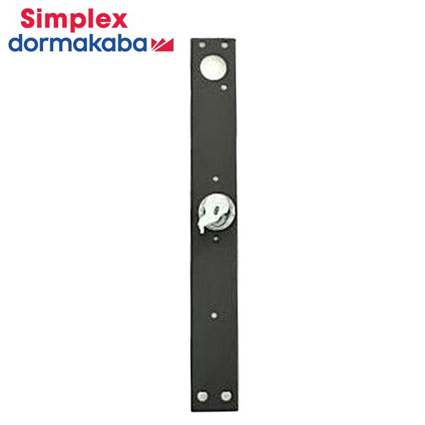 Simplex - 304019 - Mounting Plate Assembly - 3000 Series - 1 1/8" Backset - Black Finish - LH/LHR - UHS Hardware Simplex - 304019 - Mounting Plate Assembly - 3000 Series - 1 1/8" Backset - Black Finish - LH/LHR - UHS Hardware