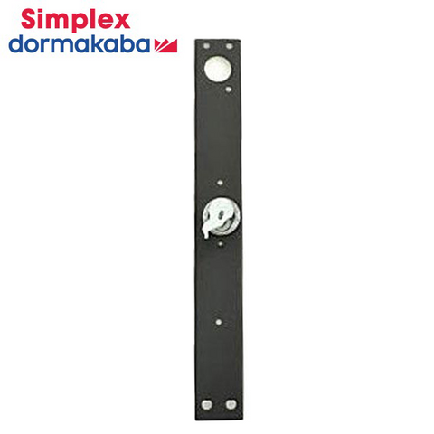 Simplex - 304019 - Mounting Plate Assembly - 3000 Series - 1 1/8" Backset - Black Finish - LH/LHR - UHS Hardware Simplex - 304019 - Mounting Plate Assembly - 3000 Series - 1 1/8" Backset - Black Finish - LH/LHR - UHS Hardware