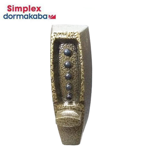 Simplex 7108 Mechanical Pushbutton Deadbolt Keyless Lock - 060 - Gold Vein - UHS Hardware Simplex 7108 Mechanical Pushbutton Deadbolt Keyless Lock - 060 - Gold Vein - UHS Hardware