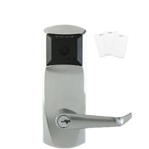 E-Plex E7900 Electronic RFID PROX Cylindrical Lock - Schlage 'C' - Latch - 626 - 2 3/8” Backset - Key Override in Satin Chrome - UHS Hardware E-Plex E7900 Electronic RFID PROX Cylindrical Lock - Schlage 'C' - Latch - 626 - 2 3/8” Backset - Key Override in Satin Chrome - UHS Hardware