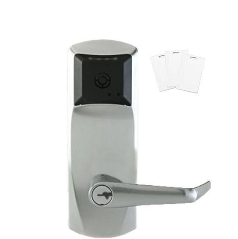 E-Plex E7900 Electronic RFID PROX Cylindrical Lock - Schlage 'C' - Latch - 626 - 2 3/8” Backset - Key Override in Satin Chrome - UHS Hardware E-Plex E7900 Electronic RFID PROX Cylindrical Lock - Schlage 'C' - Latch - 626 - 2 3/8” Backset - Key Override in Satin Chrome - UHS Hardware