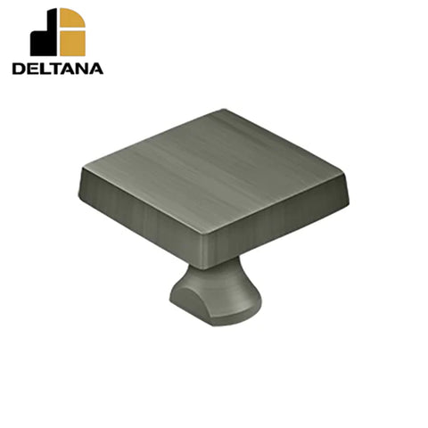 Deltana - Solid Brass Square Knob For Heavy Duty Bolt - Optional Finish Deltana - Solid Brass Square Knob For Heavy Duty Bolt - Optional Finish