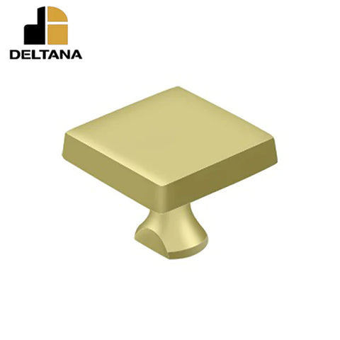 Deltana - Solid Brass Square Knob For Heavy Duty Bolt - Optional Finish Deltana - Solid Brass Square Knob For Heavy Duty Bolt - Optional Finish