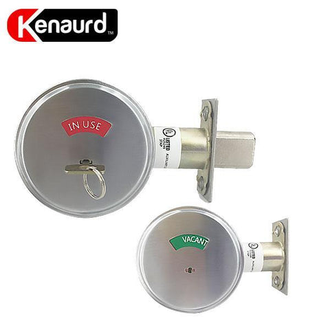 Premium Commercial Privacy Indicator Deadbolt – 26D – Silver – Grade 2 - UHS Hardware Premium Commercial Privacy Indicator Deadbolt – 26D – Silver – Grade 2 - UHS Hardware