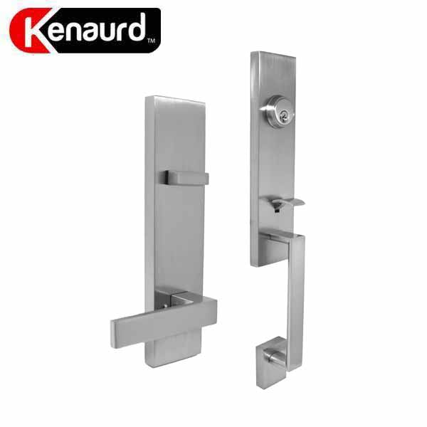 Premium Square Contemporary Design Handleset w/ Lever - Satin Silver - SC1 - UHS Hardware Premium Square Contemporary Design Handleset w/ Lever - Satin Silver - SC1 - UHS Hardware