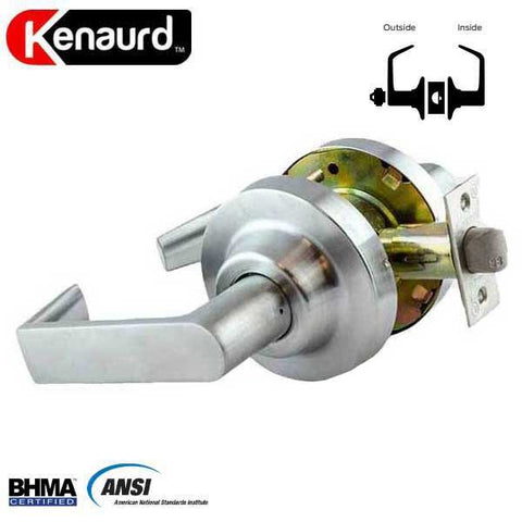 Commercial Lever Handle - 2-3/4” Standard Backset - Satin Chrome - Classroom - Grade 1 - UHS Hardware Commercial Lever Handle - 2-3/4” Standard Backset - Satin Chrome - Classroom - Grade 1 - UHS Hardware