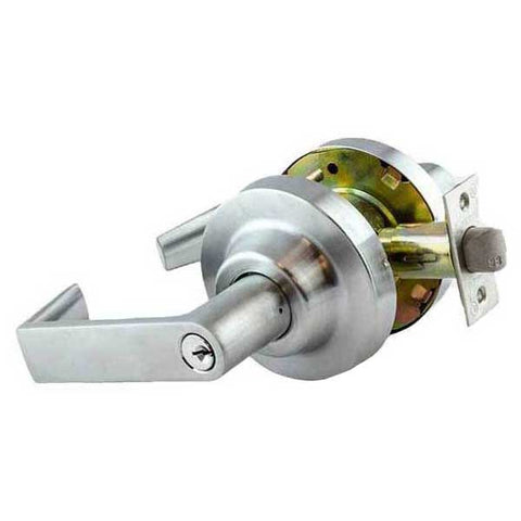 Commercial Lever Handle - 2-3/4” Standard Backset - Satin Chrome - Classroom - Grade 1 - UHS Hardware Commercial Lever Handle - 2-3/4” Standard Backset - Satin Chrome - Classroom - Grade 1 - UHS Hardware