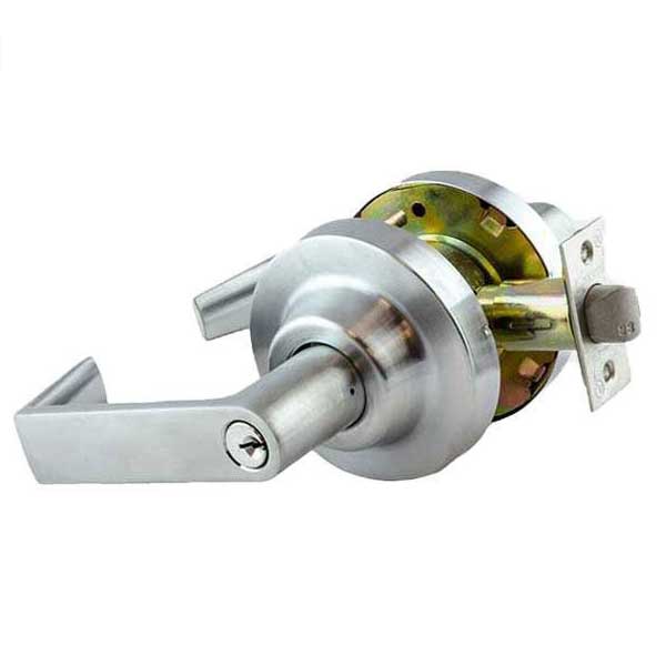 Commercial Lever Handle - 2-3/4” Standard Backset - Satin Chrome - Entrance - Grade 1 - UHS Hardware Commercial Lever Handle - 2-3/4” Standard Backset - Satin Chrome - Entrance - Grade 1 - UHS Hardware