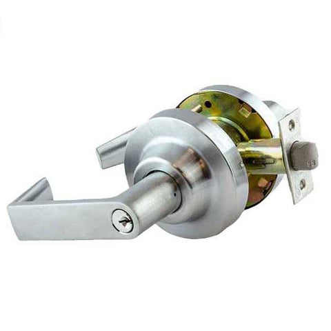 Commercial Lever Handle - 2-3/4” Standard Backset - Satin Chrome - Entrance - Grade 1 - UHS Hardware Commercial Lever Handle - 2-3/4” Standard Backset - Satin Chrome - Entrance - Grade 1 - UHS Hardware