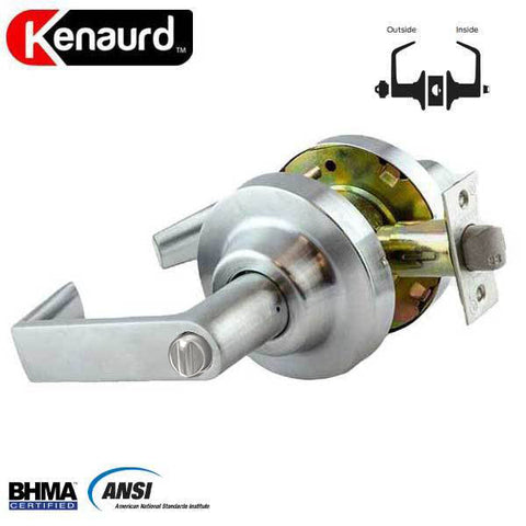 Commercial Lever Handle - 2-3/4” Standard Backset - Satin Chrome - Entrance - Grade 1 - UHS Hardware Commercial Lever Handle - 2-3/4” Standard Backset - Satin Chrome - Entrance - Grade 1 - UHS Hardware