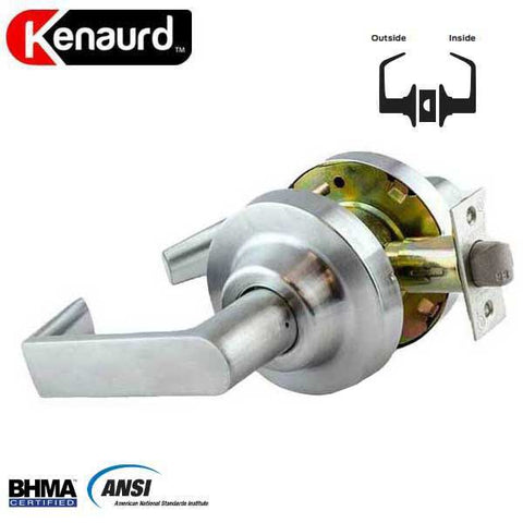Commercial Lever Handle - 2-3/4” Standard Backset - Satin Chrome - Passage- Grade 1 - UHS Hardware Commercial Lever Handle - 2-3/4” Standard Backset - Satin Chrome - Passage- Grade 1 - UHS Hardware