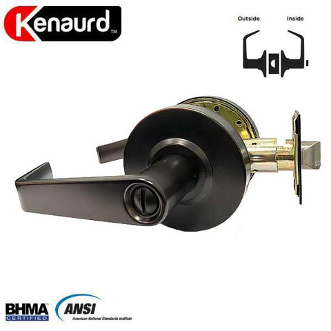 Commercial Lever Handle - 2-3/4” Standard Backset - Oil Rubbed Bronze - Privacy - Grade 2 - UHS Hardware Commercial Lever Handle - 2-3/4” Standard Backset - Oil Rubbed Bronze - Privacy - Grade 2 - UHS Hardware
