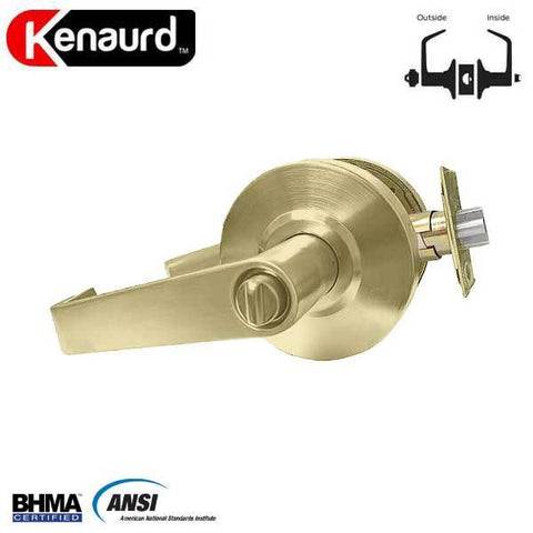 Commercial Lever Handle - High Security KIK Cylinder - 2-3/4” Standard Backset - Polished Brass - Entrance - Grade 2 - UHS Hardware Commercial Lever Handle - High Security KIK Cylinder - 2-3/4” Standard Backset - Polished Brass - Entrance - Grade 2 - UHS Hardware