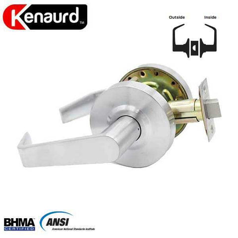 Commercial Lever Handle - 2-3/4” Standard Backset - Satin Chrome - Passage - Grade 2 - UHS Hardware Commercial Lever Handle - 2-3/4” Standard Backset - Satin Chrome - Passage - Grade 2 - UHS Hardware