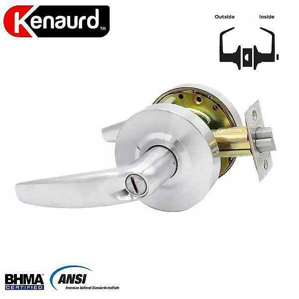 Commercial Lever Handle - Contemporary Design - 2-3/4” Standard Backset - Satin Chrome - Privacy - Grade 2 - UHS Hardware Commercial Lever Handle - Contemporary Design - 2-3/4” Standard Backset - Satin Chrome - Privacy - Grade 2 - UHS Hardware